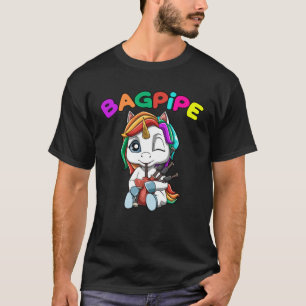 Unicorn Playing Bagpipes Bagpipe Music T-Shirt