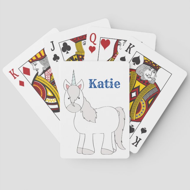 Unicorn Playing Cards for Girls (Back)