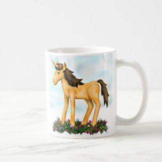 Unicorn Pony Flower Garden Ceramic Mug