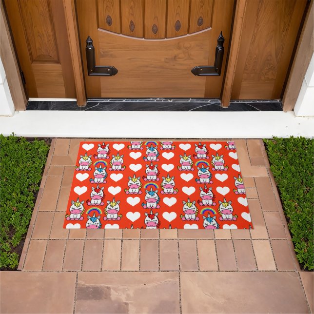 Unicorn Pony Home Decor Doormat (Outdoor)