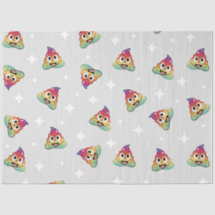 Unicorn poop colourful pattern tissue paper