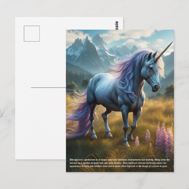 Unicorn Postcard (Front/Back)