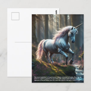 Unicorn postcard