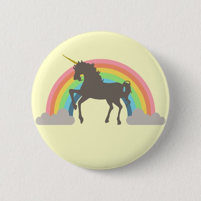 Unicorn Power 2 Inch Round Button (Front)