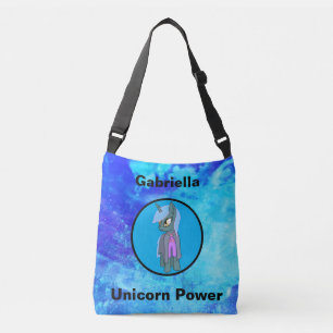 Unicorn Power Cute Watercolor Crossbody Bag