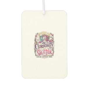 Unicorn Powered by Curiosity and Glitter Stylish W Air Freshener
