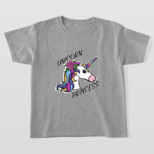 Unicorn Princess Design - Girls' Basic T-Shirt