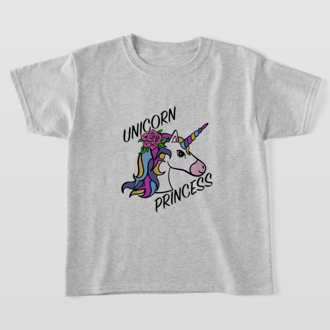 Unicorn Princess Design - T-shirt de base pour fil (Poser)