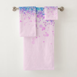 Unicorn Princess Glitter #4 Bath Towel Set