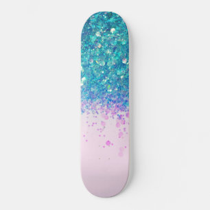 Unicorn Princess Glitter #4 Skateboard