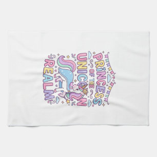 Unicorn Princess of the Unicorn Realm Charming POD Kitchen Towel