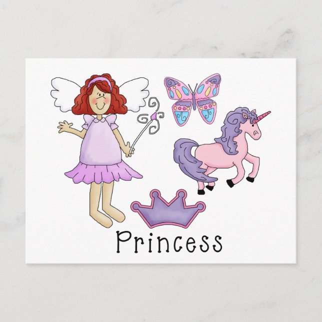 Unicorn Princess Postcard (Front)
