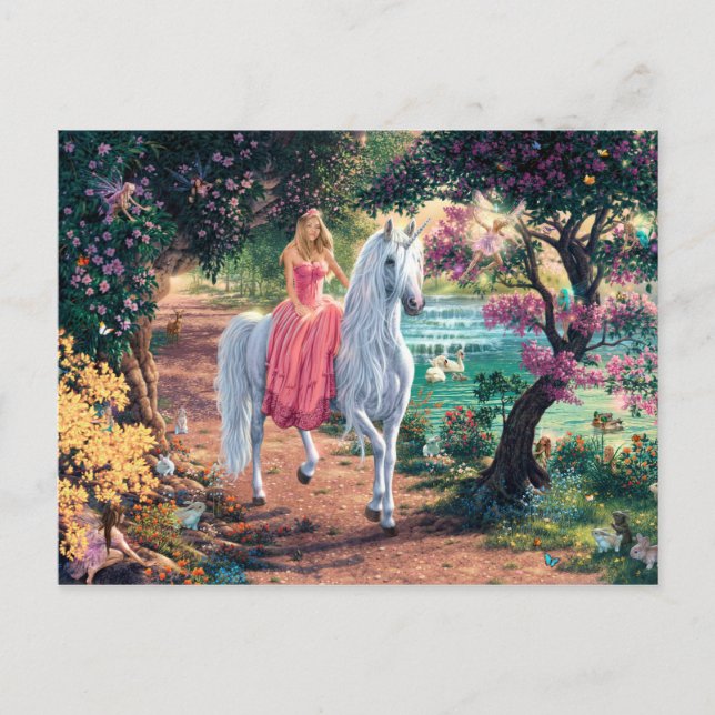 Unicorn Princess Postcard (Front)