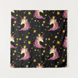 Unicorn Princess: Watercolor Fairy Tale Tapestry
