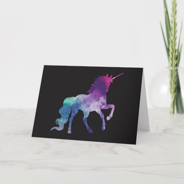 Unicorn Quote Valentine Holiday Card (Front)