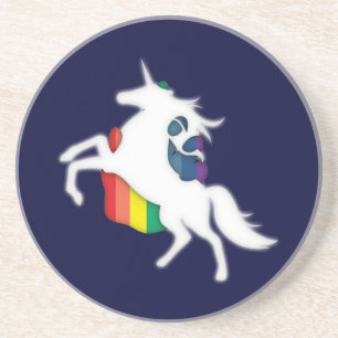 Unicorn & Rainbow Coaster