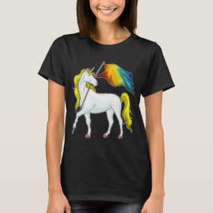 Unicorn Rainbow Flag T-Shirt