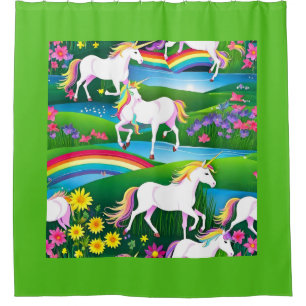 Unicorn Rainbow Flower Landscape Two