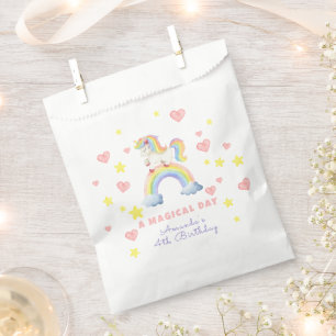 Unicorn Rainbow Magical Day Birthday Favour Bag