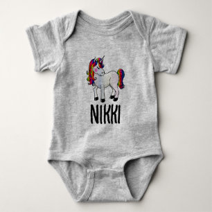 UNICORN RAINBOW NAME TODDLERS JUMPER T-SHIRTS