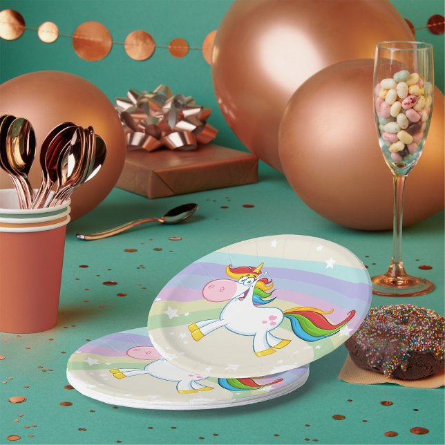 Unicorn Rainbow Paper Plate (Creator Uploaded)