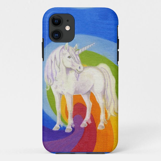 Unicorn Rainbow phone case (Back)