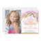 Unicorn rainbow pink gold pastel birthday photo