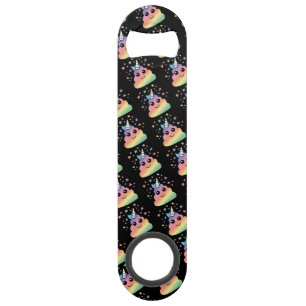 Unicorn Rainbow Poop Emoji Bar Key