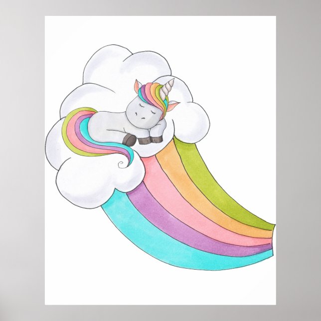 Unicorn Rainbow Poster (Front)