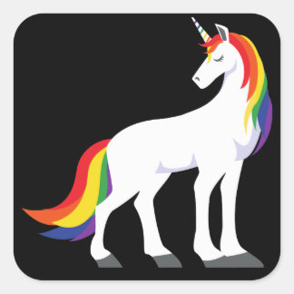 unicorn | Rainbow Square Sticker