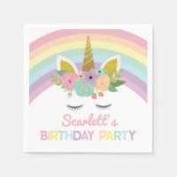 Unicorn Rainbows Birthday Party