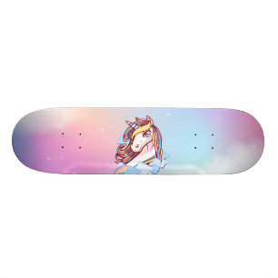 Unicorn & Rainbows Skateboard Deck