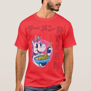 Unicorn Ramen Anime Noodles Kawaii Japanese Japan T-Shirt