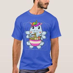 Unicorn Ramen Noodles Kawaii Anime Vitruvian Unico T-Shirt