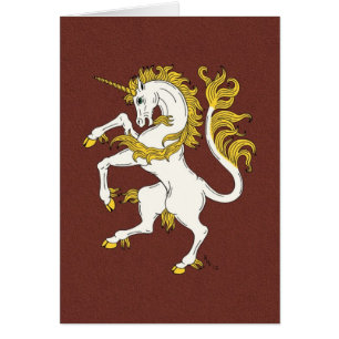 Unicorn Rampant Greeting Card
