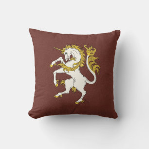 Unicorn Rampant Throw Pillow