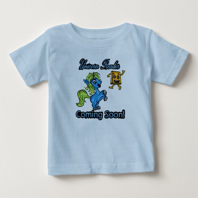 Unicorn Reader - Coming Soon! Colour Tee (Front)