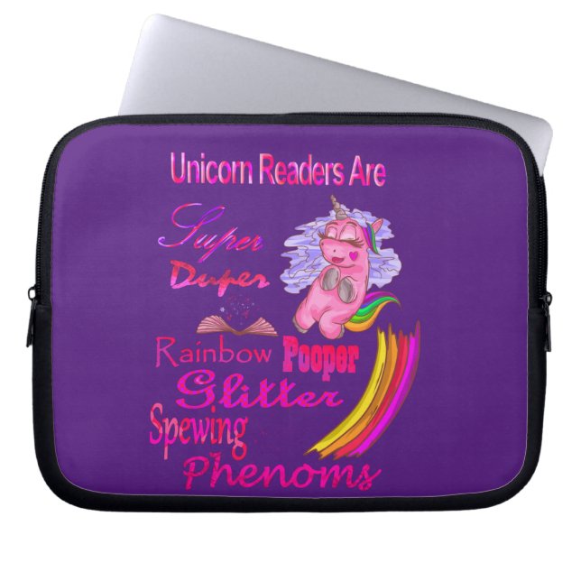 Unicorn Readers Are Super Duper Book Sleeve (Front)
