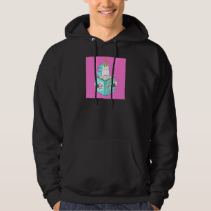 Unicorn Reading Magic Tricks Book Cute Humour Pin Hoodie