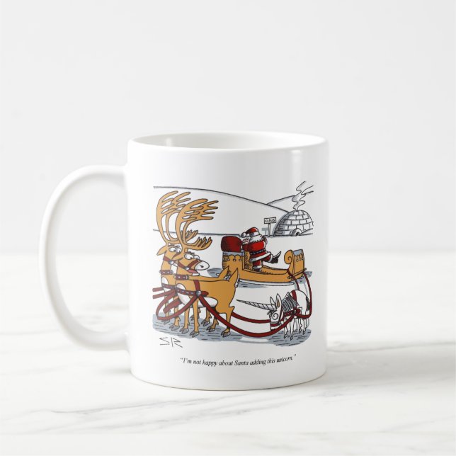 Unicorn Reindeer mug (Left)