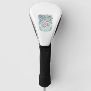 Unicorn Respawn with Sparkles Premium Vector Stick Golf Head Cover