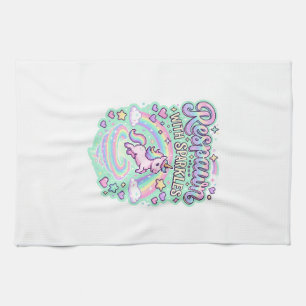 Unicorn Respawn with Sparkles Premium Vector Stick Kitchen Towel