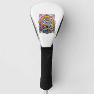 Unicorn Retro Rainbow Rider Golf Head Cover