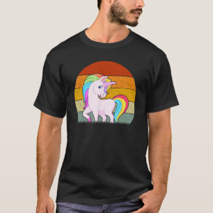 Unicorn  Retro Style Vintage T-Shirt