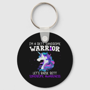 Unicorn Rett Syndrome Warrior Gift Rett Syndrome A Keychain