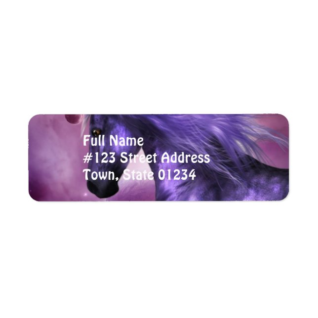 Unicorn Return Address Mailing Labels (Front)