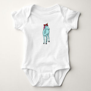 Unicorn Ribbon Baby Bodysuit