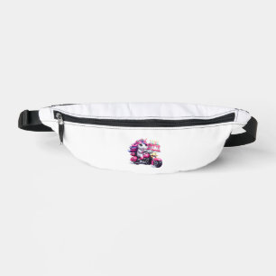 Unicorn Riding A Motorcycle Boys Women Kids Adults Fanny Pack