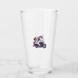 Unicorn Riding A Motorcycle Girls Women Kids Men S Glass