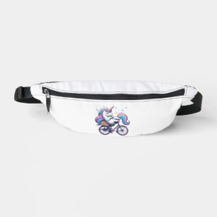 Unicorn Riding Bicycle Boys Girls Women Kids Teens Fanny Pack